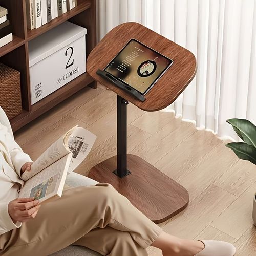 🔥C-Shaped Side Table Adjustable Height 360° Rotating Laptop Desk Sofa Tray UK — image 9