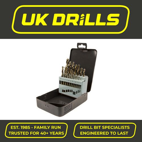 19PC PIECE COBALT HSS DRILL BIT SET, 1MM - 10MM - M35 COBALT - BEST QUALITY