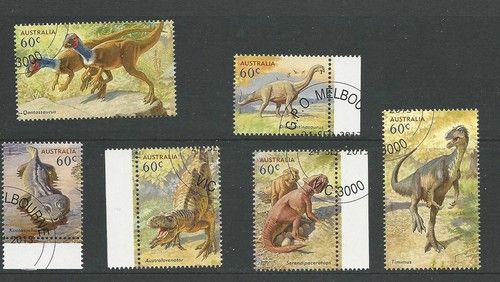 1 set 2013 Australia's Age of Dinosaurs set of 6  CTO (146)