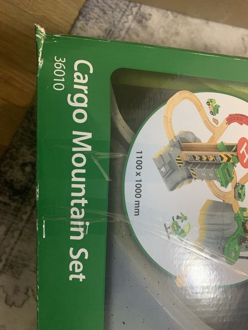 BRIO World Cargo Mountain Set 36010 Wooden Train Railway Track Playset — image 2