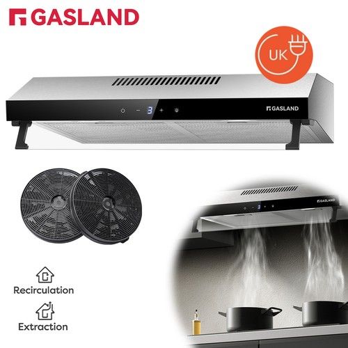 GASLAND Cooker Hood 60 cm LED Extractor Fan for Kitchen Undercabinet Hoods Touch