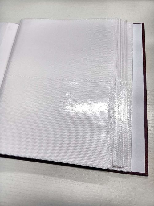 6"X4" Traditional Photo Album Memo Holder Photo Album with 200 Pockets Burgundy* — image 3