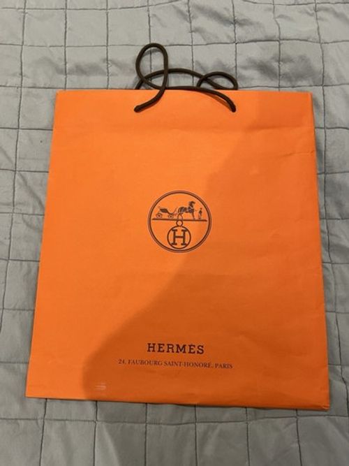 Authentic Large HERMES Shoping Carrier Gift Paper Bag Empty  42x47x17 cm