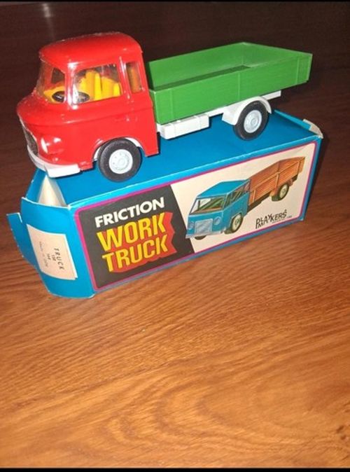 Anker Barkas B1000 Friction Drive Plastic Truck 1970s Mint Cond Working Boxed