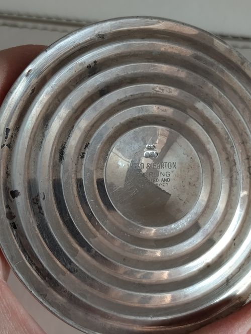 Reed & Barton Sterling Weighted Reinforced Candle Holder Tarnished Damaged Scrap — image 16