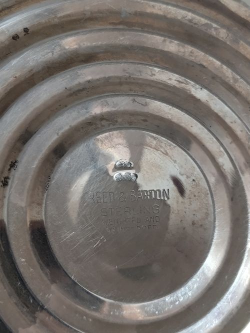 Reed & Barton Sterling Weighted Reinforced Candle Holder Tarnished Damaged Scrap — image 17