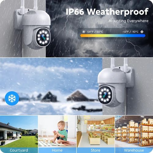 16CH 4K NVR 8 Pcs PTZ Cameras Wireless CCTV Security Camera System WiFi Audio — image 8