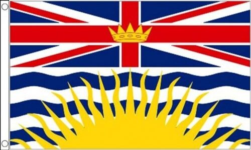 BRITISH COLUMBIA FLAG 5' x 3' Canada Province Canadian Provinces Colombian Flags