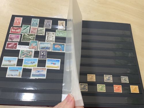 World stamps. Mostly airmails + birds.  Mint/used. Stock book @193 — image 13