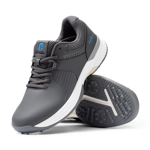 FitVille Mens Golf Shoes Extra Wide Fit Casual Sneakers Water Resistant Non Slip