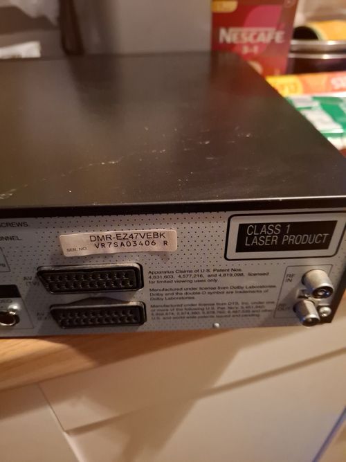 Panasonic DMR-EZ47V VCR DVD Recorder Combi VHS to DVD Converter With Remote — image 12