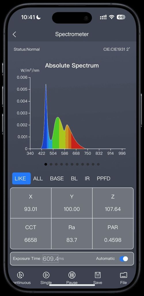 Handheld Portable Light Spectrometer  340-1000nm For Android/iOS Mobiles USB C — image 2