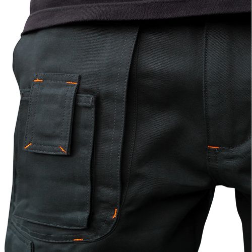 Mens Cargo Combat Work Trousers Size 32 to 44 Black Navy Trousers Knee Pads — image 9