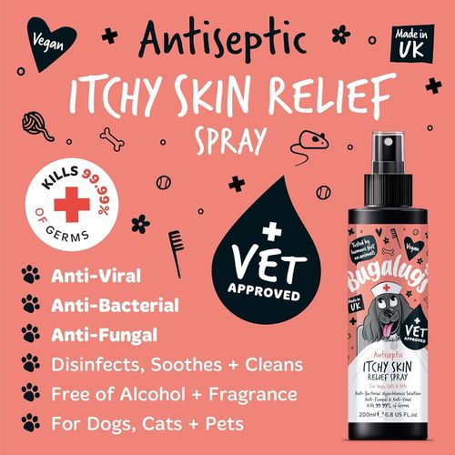 BUGALUGS itchy dog skin relief Antiseptic spray for dogs, puppy, cats & pets — image 3