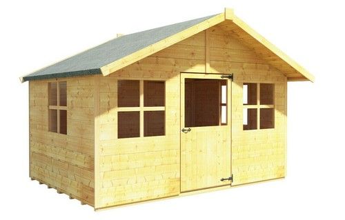 Children Wooden Playhouse 6x7 Outdoor Garden Kids Wendy House Toys Play Games