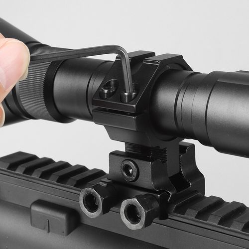 2Pcs 11mm rail Adjustable Height Scope Mount 30mm 1" Rings Dovetail Riser Mount — image 17