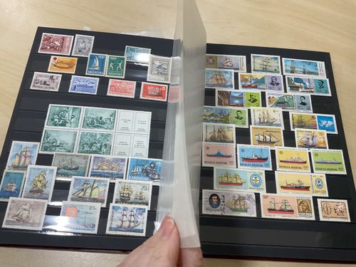World stamps. Mostly airmails + birds.  Mint/used. Stock book @193 — image 15