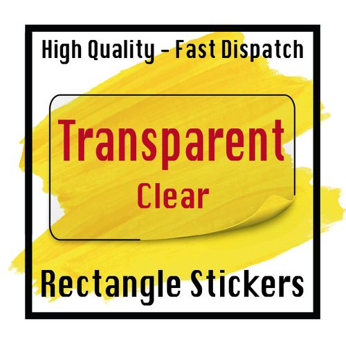 LOGO Printed Rectangle Stickers - Custom Logo labels - postage - Personalised — image 1