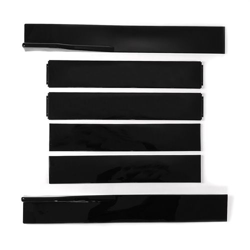 Universal Set 78.7" Side Skirts Extension Rocker Panel Splitter Gloss Black Look — image 13
