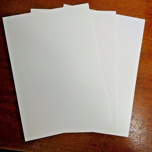 Plasticard High Impact Polystyrene 1.0mm 40 thou Sheet A4 Matt White Craft Model — image 1