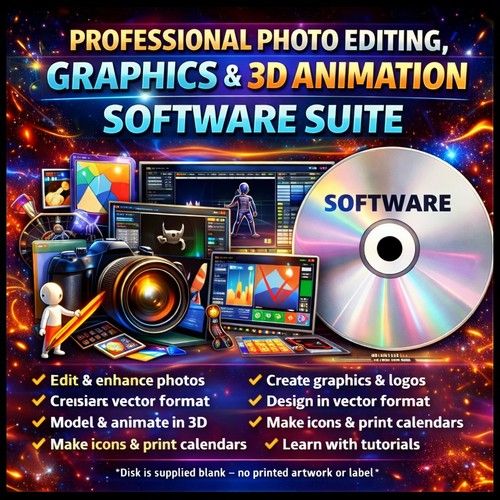 Photography and Photo image Editing software Suite Pro for Windows xp 10 11