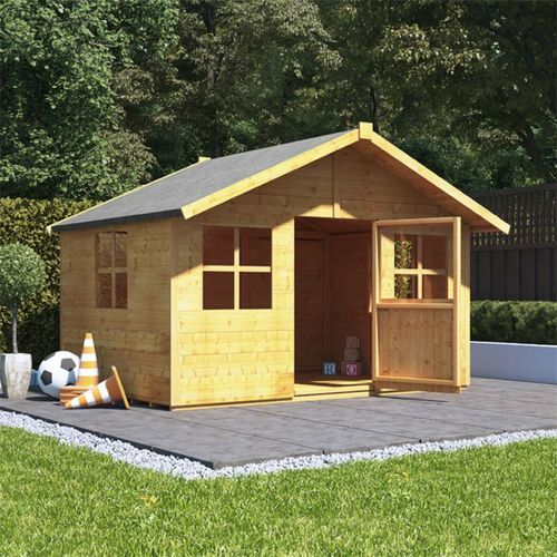 Children Wooden Playhouse 6x7 Outdoor Garden Kids Wendy House Toys Play Games — image 3