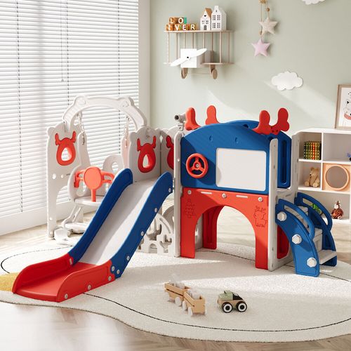 Kids Slide Swing & Climber Set Toddler Baby In/Outdoor Playground Playset Toys — image 1