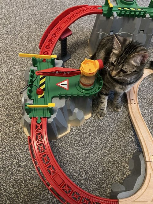 BRIO World Cargo Mountain Set 36010 Wooden Train Railway Track Playset — image 6