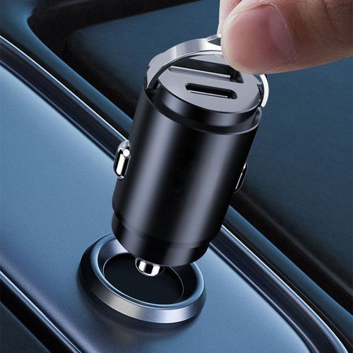 USB + TYPE-C Fast Car Charger Cigarette Dual Socket Adapter For i.Phone Samsung — image 4