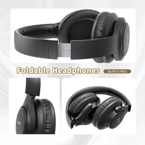 KVIDIO Bluetooth Headphones Over Ear, 65 Hours Playtime Medium, Black — image 7