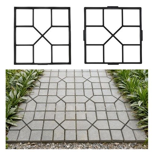 40cm Paving Mold Concrete Moulds Outdoor Garden DIY Walkway Maker Mold Stepping