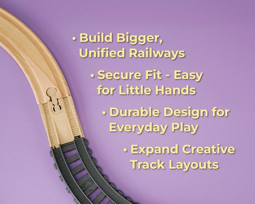 2x Thomas Trackmaster 2014 to Wooden Track Adapters with Dogbones Fits Brio — image 6