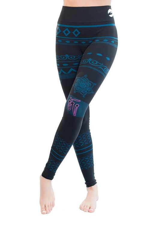 SALE - Balance Seamless Organic colourful Yoga Gym workout Leggings, High length — image 2