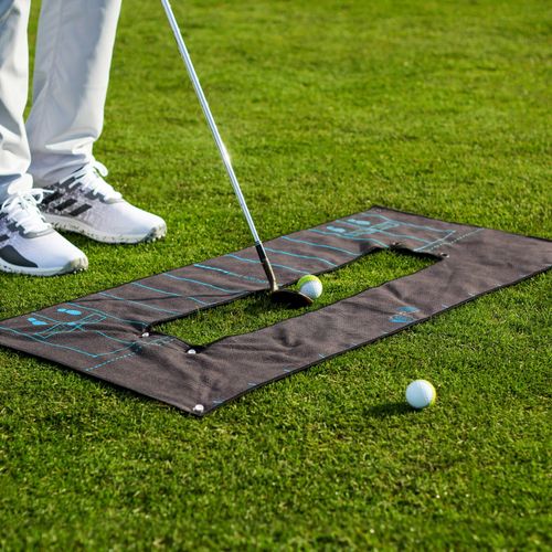 Golf Swing Ball Training Aid Me And My Golf Practice Striker Alignment Towel — image 5