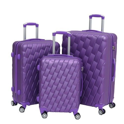 Hard Shell Suitcase Set 8 Wheel Travel Luggage Trolley Lightweight Cabin Stylish