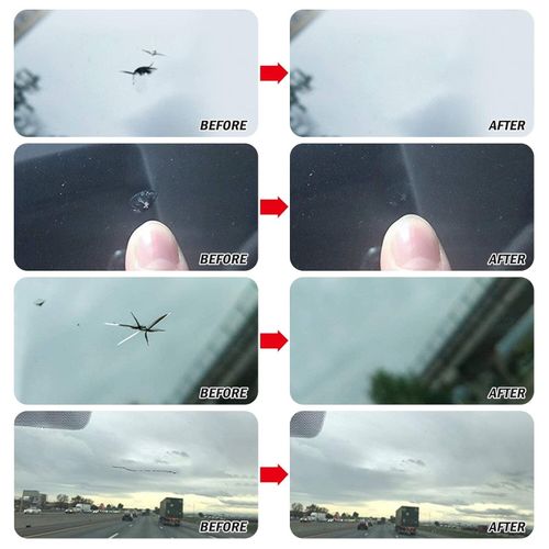 Car Windshield Repair Kit Fix Glass Chip Crack Van Windscreen Wind Screen Window — image 5