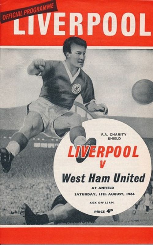 FA CHARITY SHIELD PROGRAMME 1964 Liverpool v West Ham United