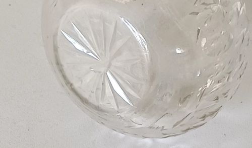 Antique Edwardian  cut glass ewer /claret jug. Circa 1910 — image 7