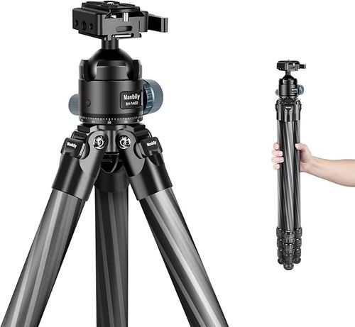 Manbily Carbon fibre Tripod Shooting Camera Picatinny Arca Swiss Adapter 360° UK