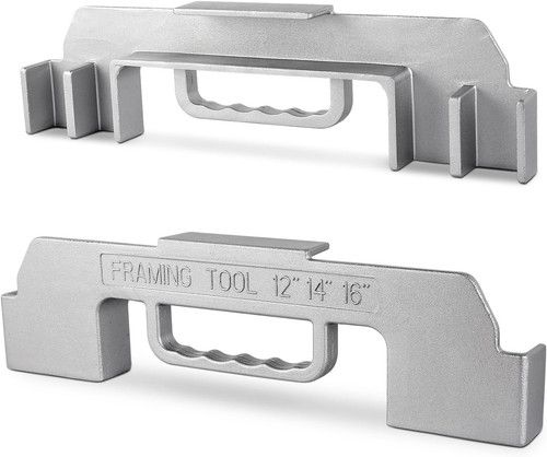 3 in 1 Framing Tools,12/14/16 Inch on Center Stud Layout Tool,Cast Aluminum