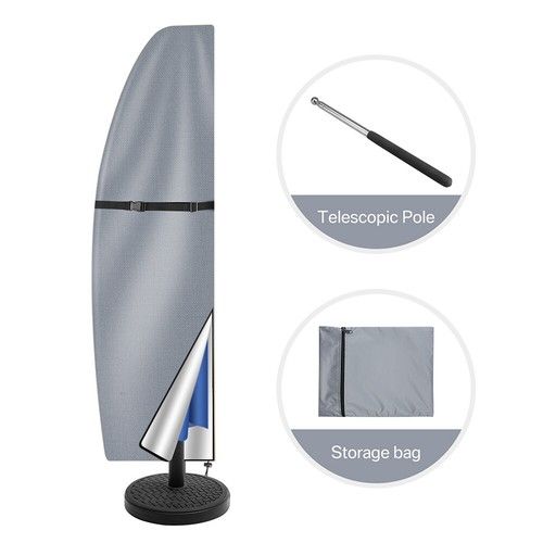 Parasol Banana Umbrella Cover Waterproof Cantilever Outdoor Garden Patio Shield