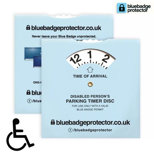 Blue Badge Double Protector Disabled Anti Theft Lock Security Holder Wallet — image 7