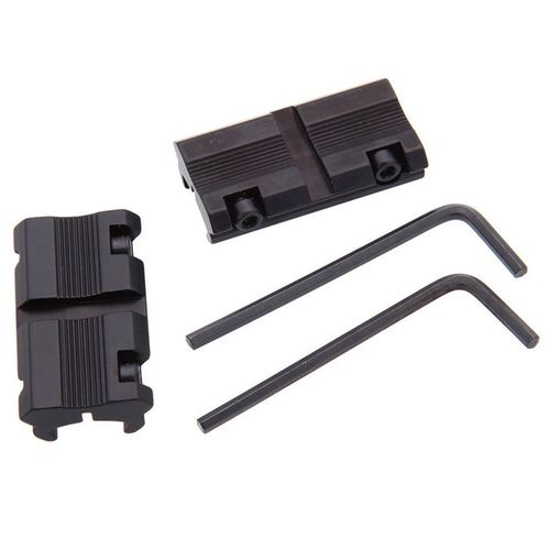 Tactical 11mm Dovetail to 20mm Weaver Picatinny Rail Adapter Mount 2PCS/Pack UK — image 4