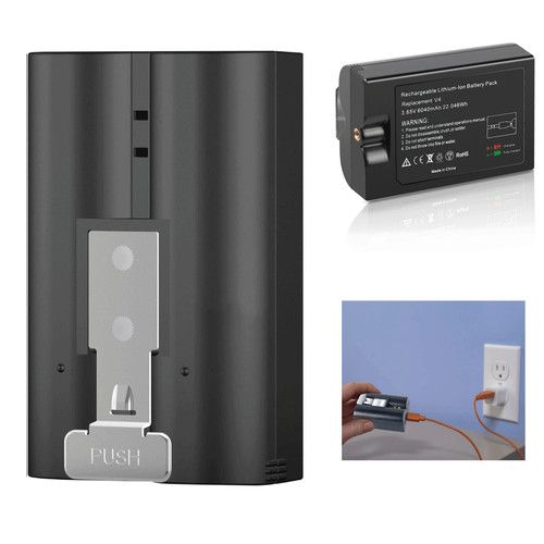 Rechargeable Quick-Release Ring Battery Pack for Ring Video Doorbell 2 3 Plus