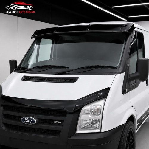 Fits Ford Transit MK6/MK7 2002-2013 Black External Sun Visor Solid Black Acrylic