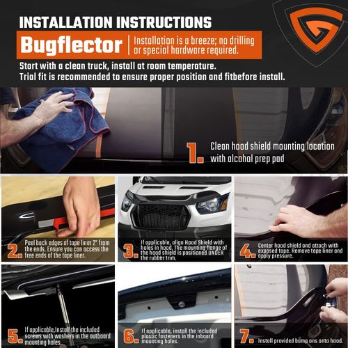 FOR FORD TRANSIT MK7 2007-2013 BONNET WIND BUG STONE DEFLECTOR PROTECTOR BRA NEW — image 10