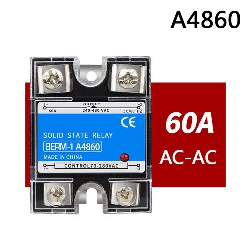 10A-100A Single Phase MGR-1 Solid State Relays Module AC 70-280V to AC 240-480V