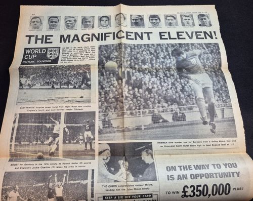1966 World Cup Final Programme England v W. Germany & News Clip Great Condition — image 11
