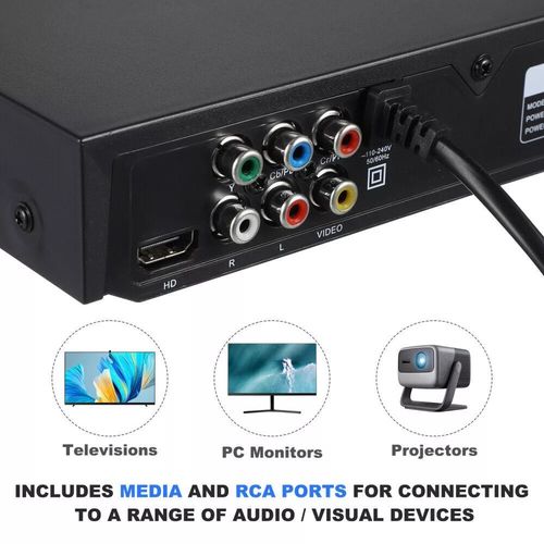 HDMI DVD Player Multi Region with Remote Control HDMI & AV Audio Cable for TV UK — image 8