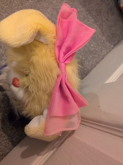 Vintage Barbie And The Rockers Dog Soft Toy 1986 Yellow And Purple Rare To Find — image 8